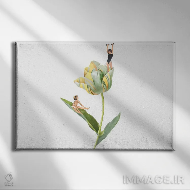 تابلو دکوراتیو خودنمایی اثر هدر لندیس - نمای روبهرو روی دیوار