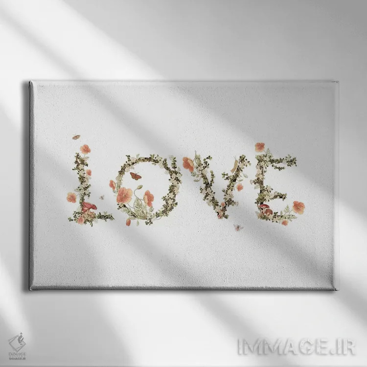 تابلو دکوراتیو عشق اثر هدر لندیس - نمای روبهرو روی دیوار