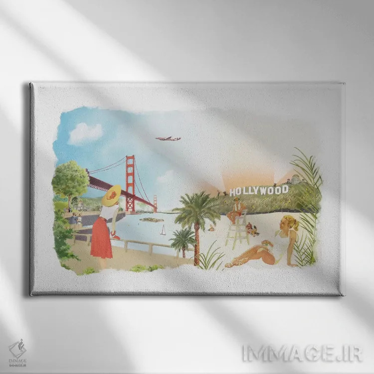 تابلو دکوراتیو اسطوره های سرب دار اثر هدر لندیس - نمای روبهرو روی دیوار