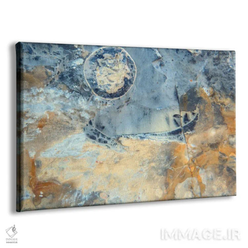 تابلو انتزاعی سنگ ماه اثر هلنا کوپر - نمای پرسپکتیو محصول