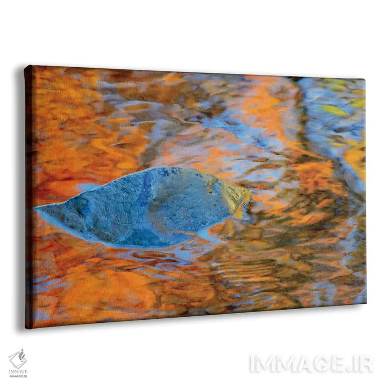 تابلو انتزاعی زنبق اثر هلنا کوپر - نمای پرسپکتیو محصول