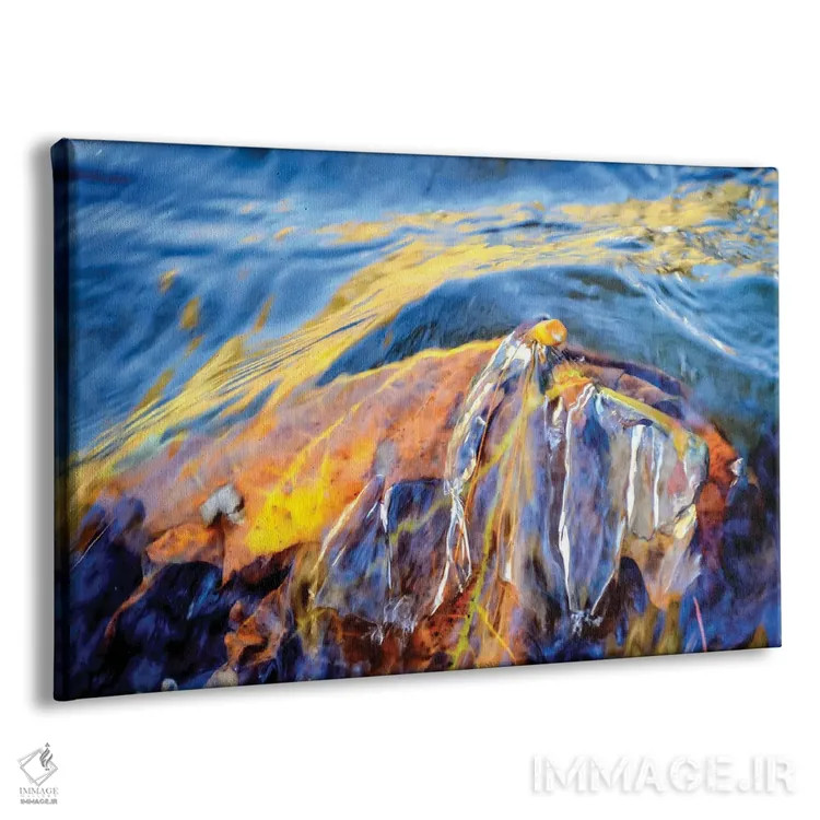 تابلو انتزاعی دگردیسی اثر هلنا کوپر - نمای پرسپکتیو محصول