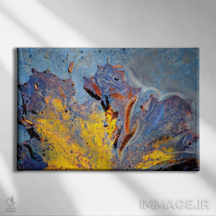 تابلو انتزاعی دوا اثر هلنا کوپر - نمای روبهرو روی دیوار