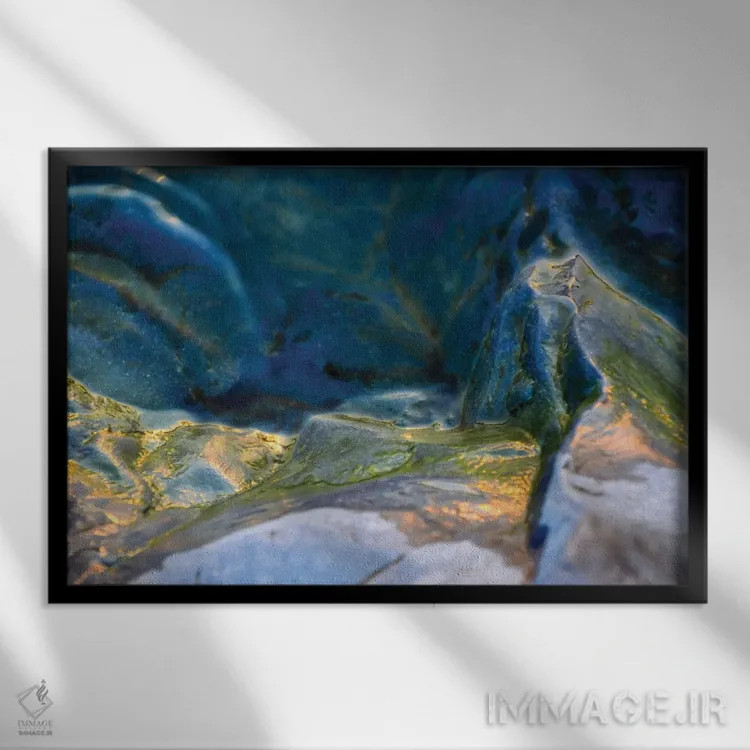 تابلو انتزاعی ارتفاع اثر هلنا کوپر - نمای قابدار مشکی