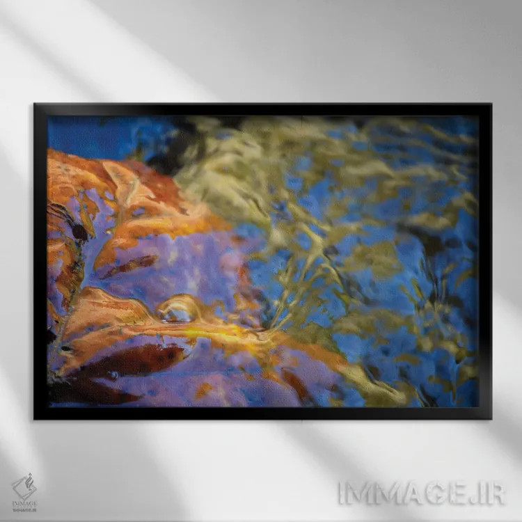 تابلو انتزاعی ونوس اثر هلنا کوپر - نمای قابدار مشکی