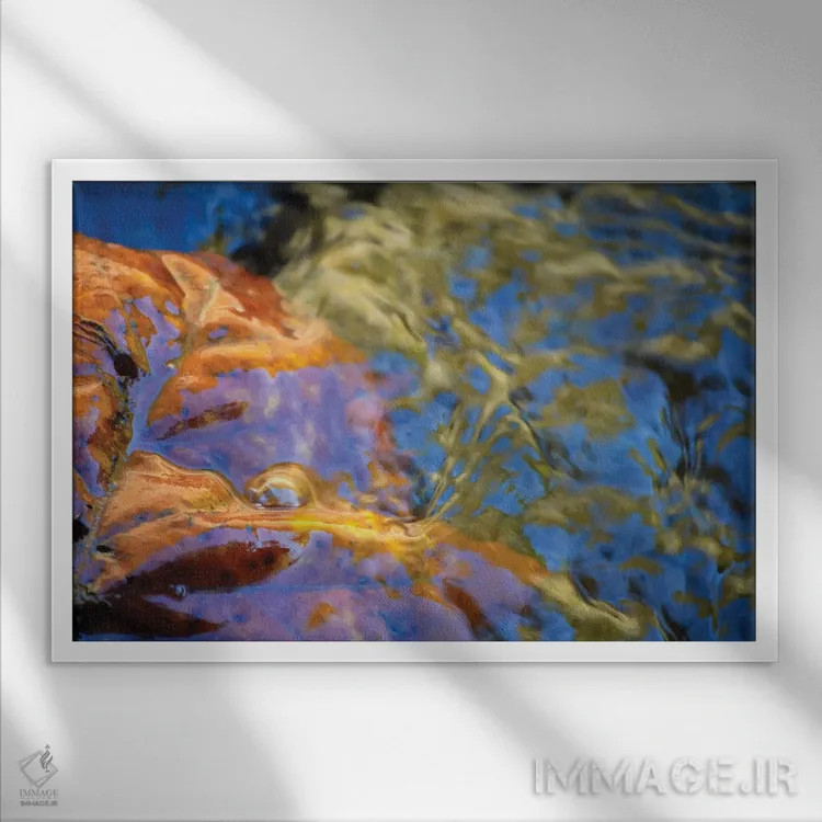 تابلو انتزاعی ونوس اثر هلنا کوپر - نمای قابدار سفید