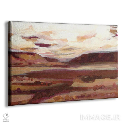 تابلو انتزاعی تپه ی بنفش روشن اثر هیلی نایتن - نمای پرسپکتیو محصول