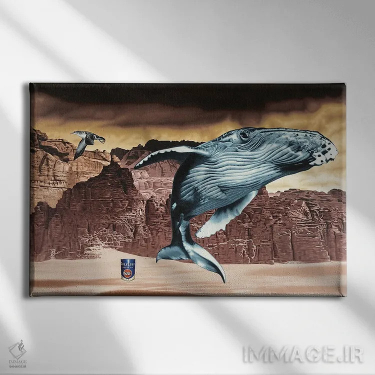 تابلو دکوراتیو خطر از دست دادن اثر استیفن هال - نمای روبهرو روی دیوار