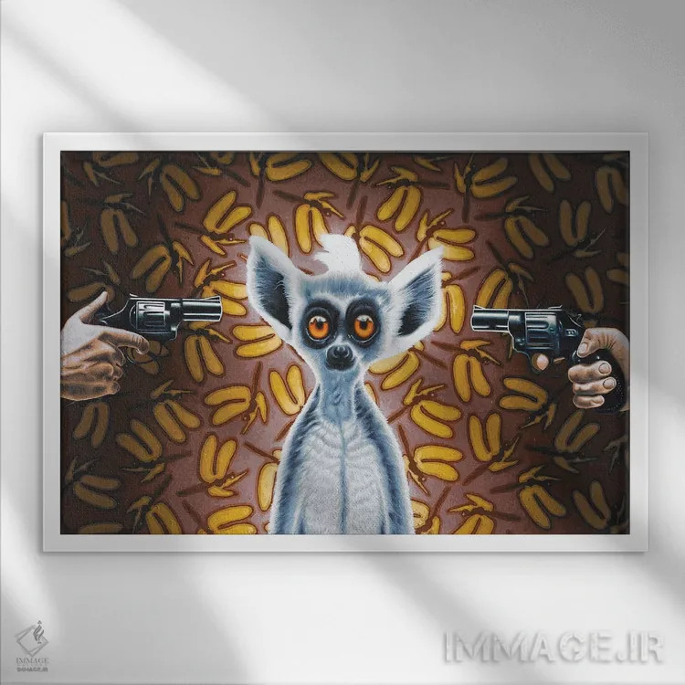 تابلو دکوراتیو آیا می توانی ببینی؟ اثر استیفن هال - نمای قابدار سفید