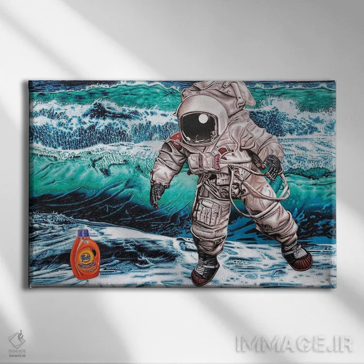 تابلو دکوراتیو جستجو برای حیات هوشمند روی زمین اثر استیفن هال - نمای روبهرو روی دیوار