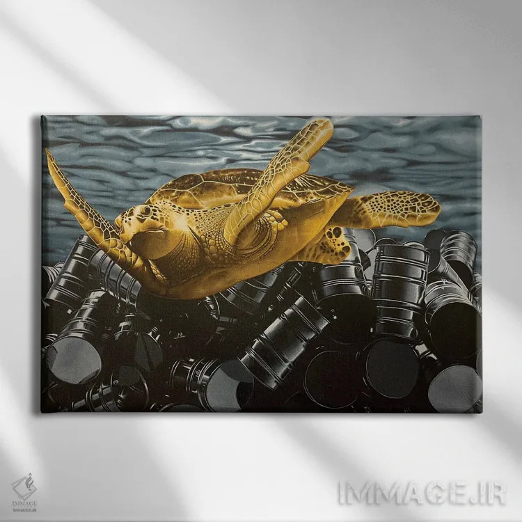 تابلو دکوراتیو واقعا اثر استیفن هال - نمای روبهرو روی دیوار