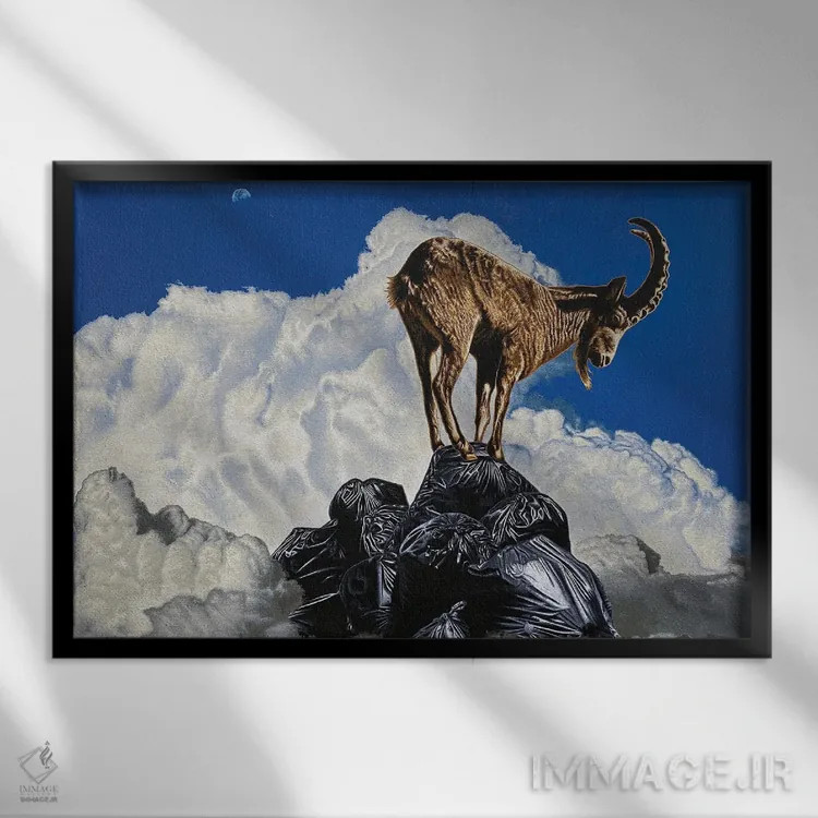 تابلو دکوراتیو درجه یک اثر استیفن هال - نمای قابدار مشکی