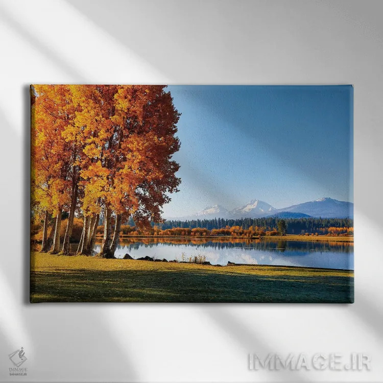 تابلو دکوراتیو Oregon, Bend, Fall at Black Butte Ranch in Central Oregon I… اثر هولیس لونی - نمای روبهرو روی دیوار