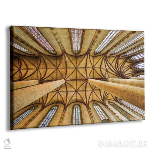 تابلو دکوراتیو Church Of The Jacobins, Toulouse, France,سقف طاقدار کلیسای ی… اثر هولیس لونی - نمای پرسپکتیو محصول