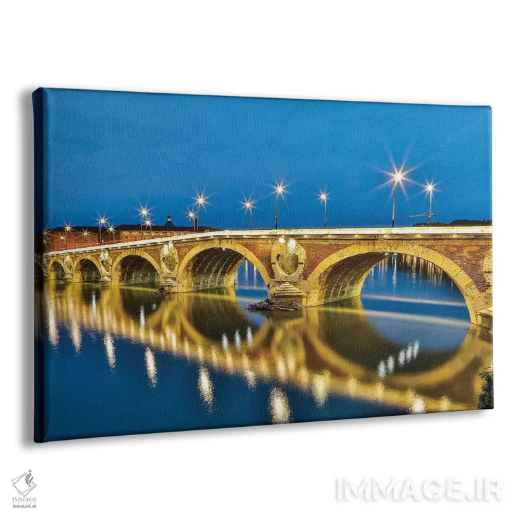 تابلو دکوراتیو Toulouse. View of Pont Neuf and the Garonne River and reflec… اثر هولیس لونی - نمای پرسپکتیو محصول