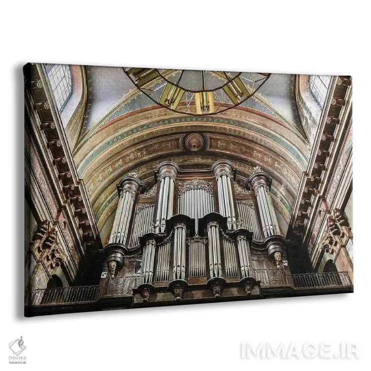 تابلو دکوراتیو Church Of The Jacobins, Toulouse, France,لوله های ارگ کلیسای… اثر هولیس لونی - نمای پرسپکتیو محصول