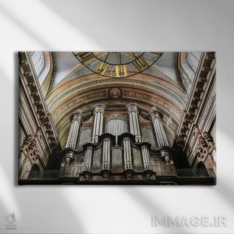 تابلو دکوراتیو Church Of The Jacobins, Toulouse, France,لوله های ارگ کلیسای… اثر هولیس لونی - نمای روبهرو روی دیوار