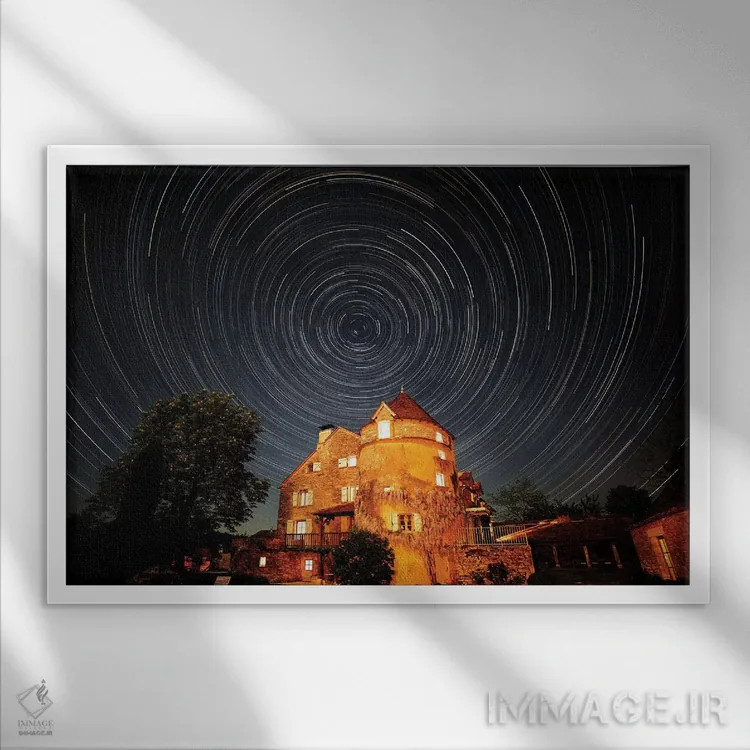 تابلو دکوراتیو Mas de Garrigue, La Garrigue, France,رد ستارگان، ماس دو گاری… اثر هولیس لونی - نمای قابدار سفید