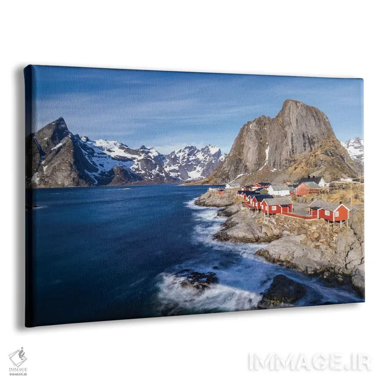 تابلو دکوراتیو Lofoten Islands Hamnoy , Red Rorbuer ,نروژ، جزایر لوفوتن، ها… اثر هولیس لونی - نمای پرسپکتیو محصول