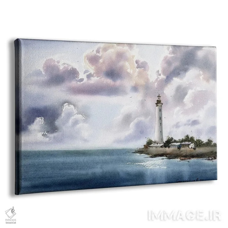 تابلو دکوراتیو فانوس دریایی اثر هوم لایک آرت - نمای پرسپکتیو محصول