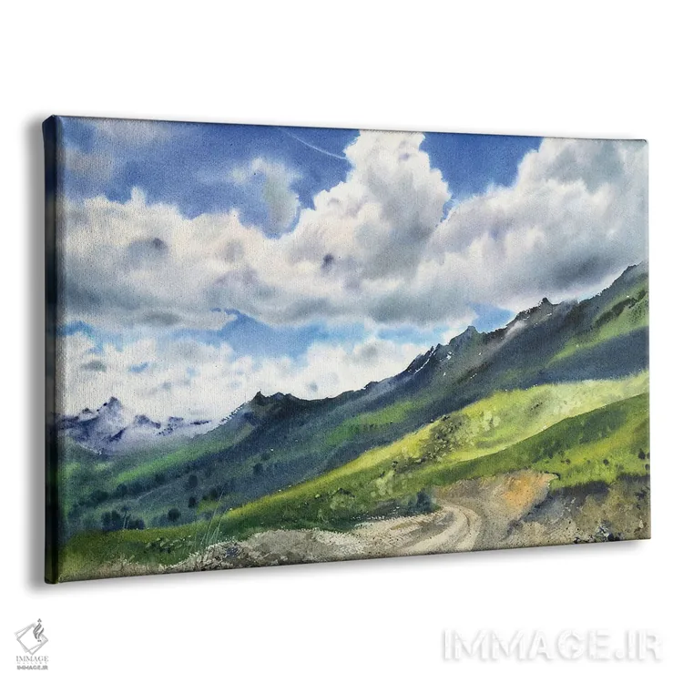 تابلو دکوراتیو کوه آرخیاز I اثر هوم لایک آرت - نمای پرسپکتیو محصول