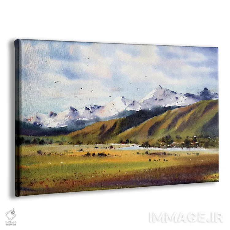 تابلو دکوراتیو چمنزار مرتفع اثر هوم لایک آرت - نمای پرسپکتیو محصول