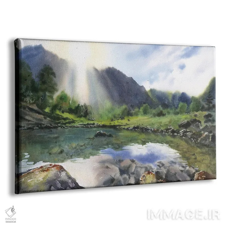 تابلو دکوراتیو کوه آرخیاز IV اثر هوم لایک آرت - نمای پرسپکتیو محصول