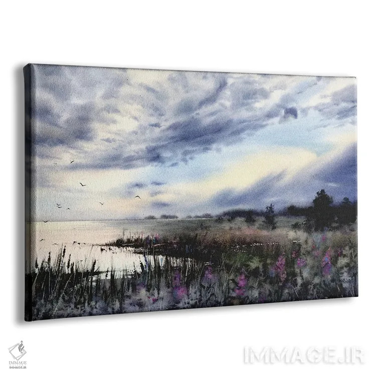 تابلو دکوراتیو در ساحل دریاچه اثر هوم لایک آرت - نمای پرسپکتیو محصول