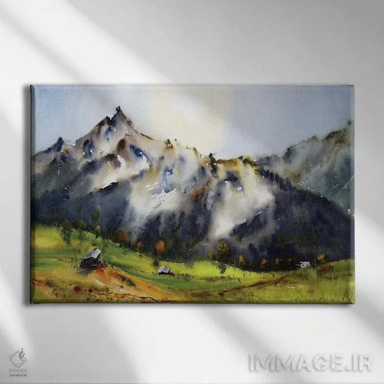 تابلو دکوراتیو آرخیاز I اثر هوم لایک آرت - نمای روبهرو روی دیوار