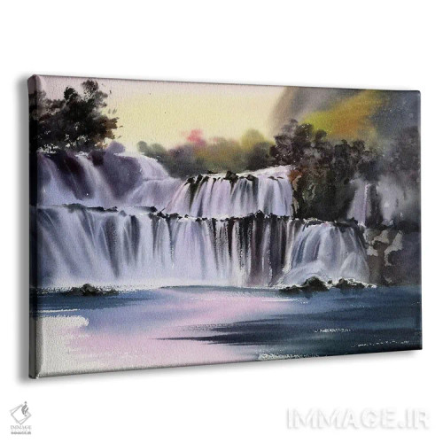 تابلو دکوراتیو آبشار پله ای اثر هوم لایک آرت - نمای پرسپکتیو محصول