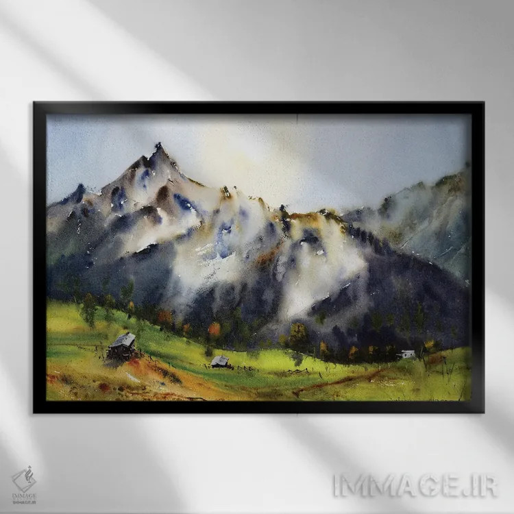 تابلو دکوراتیو آرخیاز I اثر هوم لایک آرت - نمای قابدار مشکی