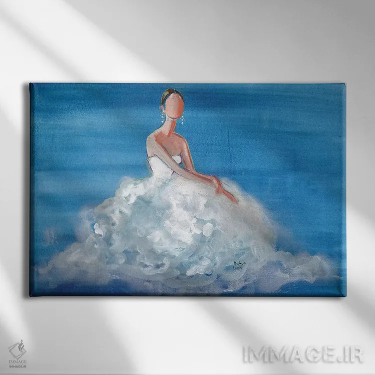 تابلو دکوراتیو روز عروسی اثر هارت آو لیلی - نمای روبهرو روی دیوار
