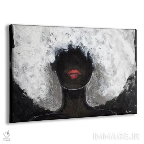 تابلو دکوراتیو لب های قرمز شقایقی اثر هارت آو لیلی - نمای پرسپکتیو محصول