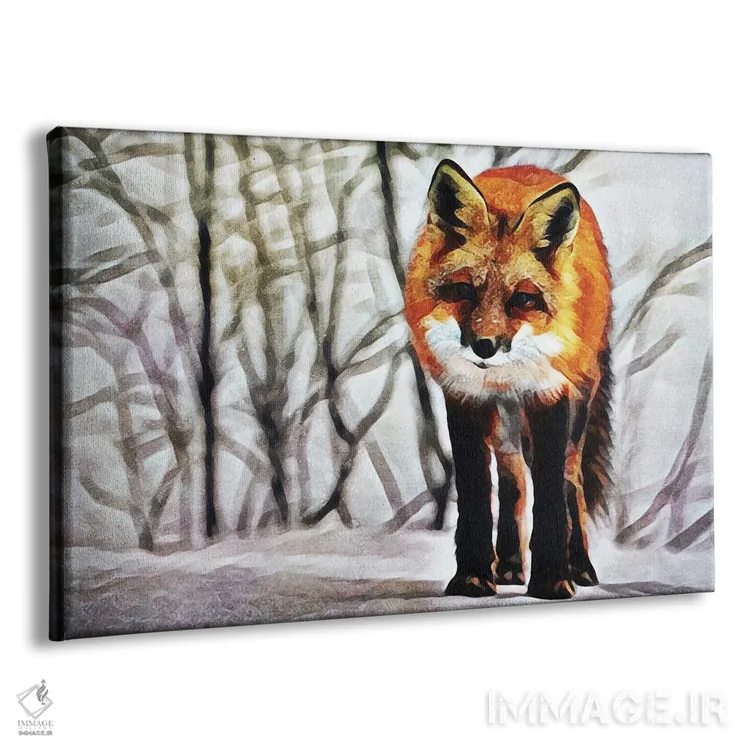 تابلو دکوراتیو شیفتگی روباه قرمز اثر اشلی آلدرج - نمای پرسپکتیو محصول