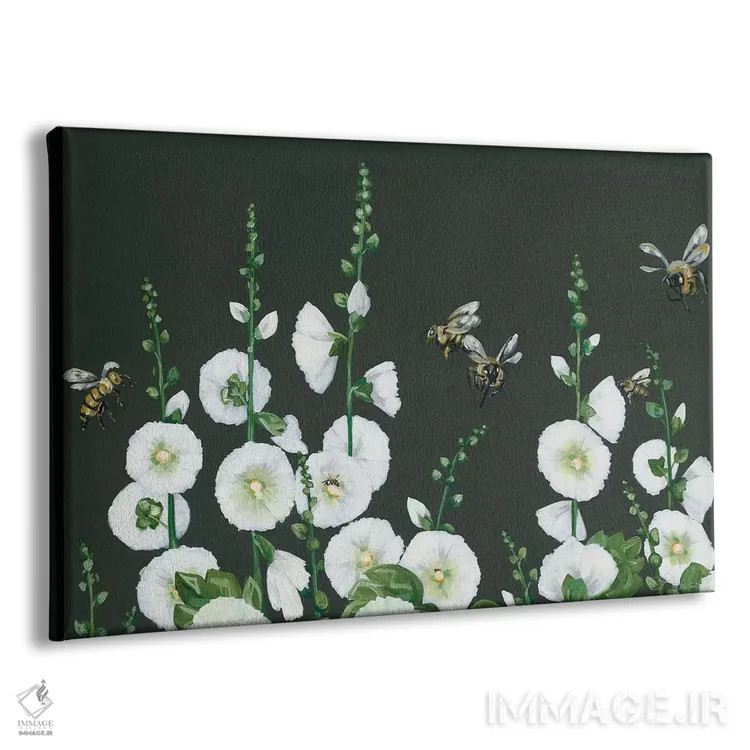 تابلو دکوراتیو زنبورها اثر هولی هکس آرت - نمای پرسپکتیو محصول