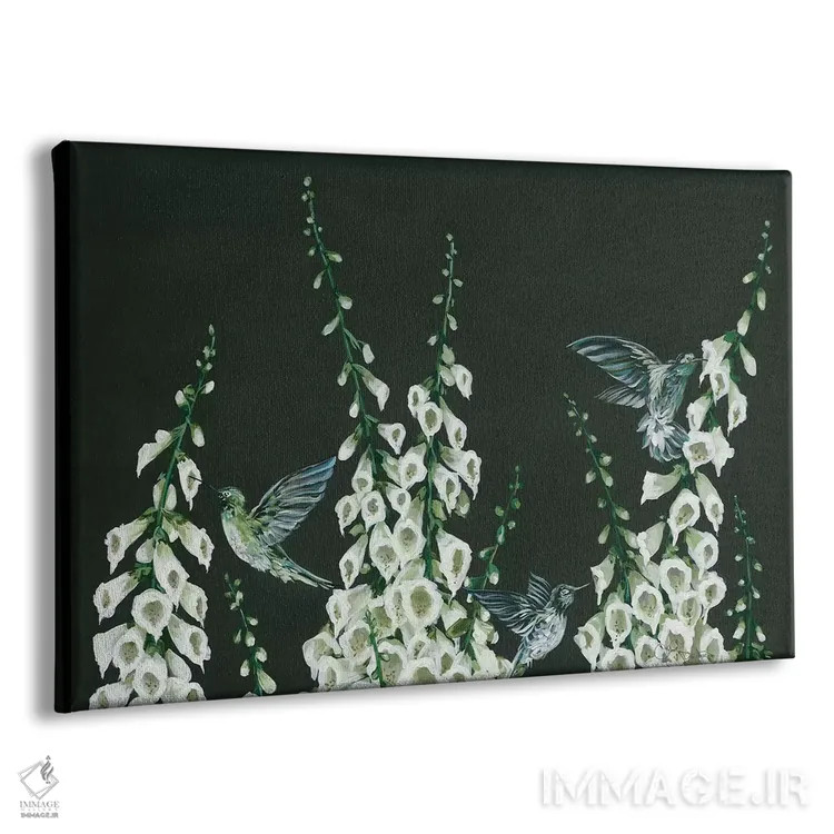 تابلو دکوراتیو مرغ های مگس خوار اثر هولی هکس آرت - نمای پرسپکتیو محصول