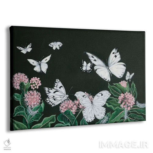 تابلو دکوراتیو پروانه ها اثر هولی هکس آرت - نمای پرسپکتیو محصول