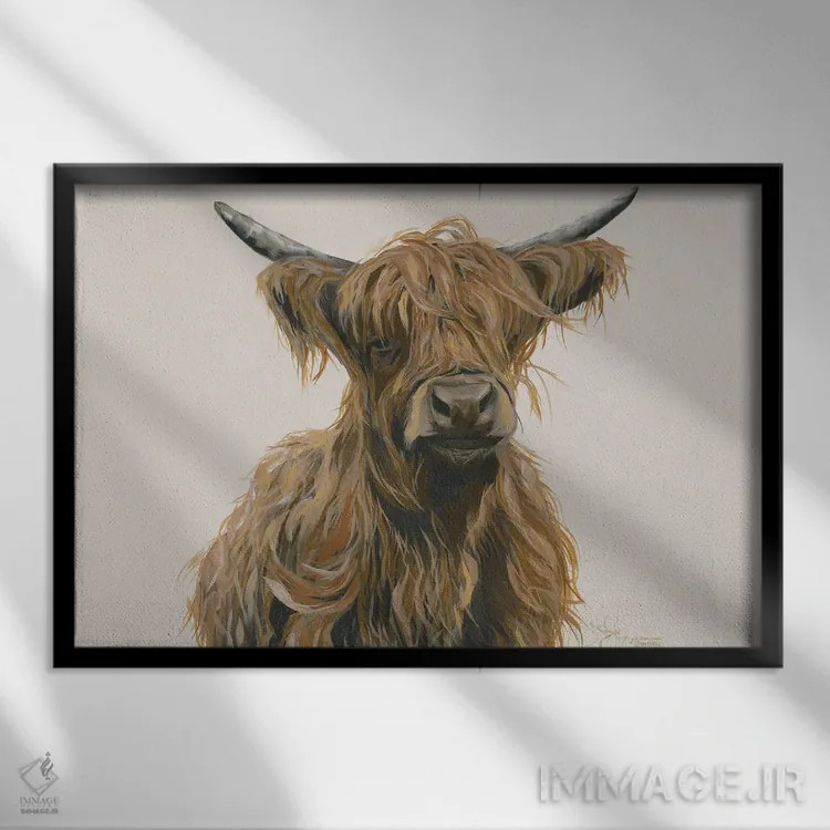 تابلو دکوراتیو هری اهل ارتفاعات اثر هولی هکس آرت - نمای قابدار مشکی