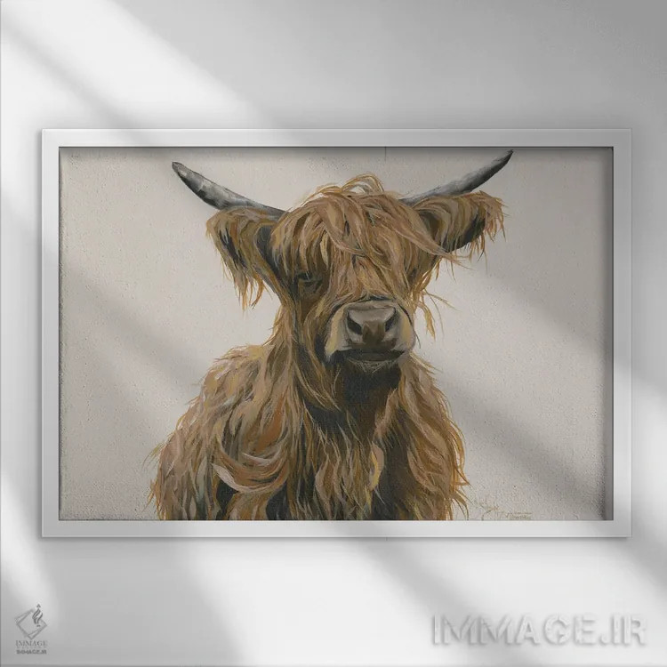 تابلو دکوراتیو هری اهل ارتفاعات اثر هولی هکس آرت - نمای قابدار سفید