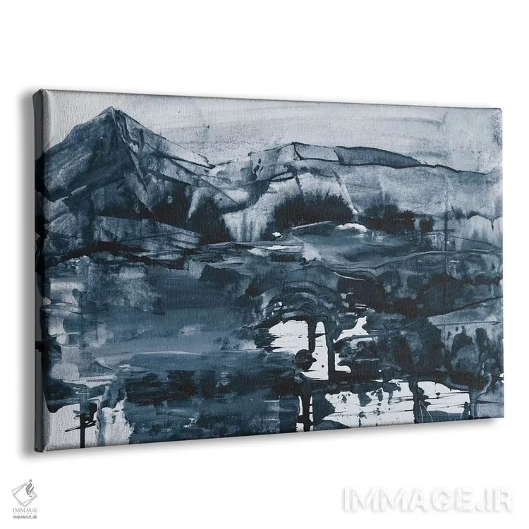 تابلو انتزاعی سرزمین کبالت اثر دن هابدی - نمای پرسپکتیو محصول