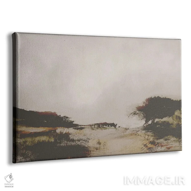 تابلو مینیمال پیاده روی بلوطی اثر دن هابدی - نمای پرسپکتیو محصول