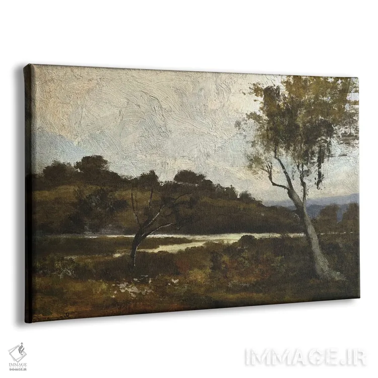 تابلو دکوراتیو منظره با رودخانه اثر دن هابدی - نمای پرسپکتیو محصول