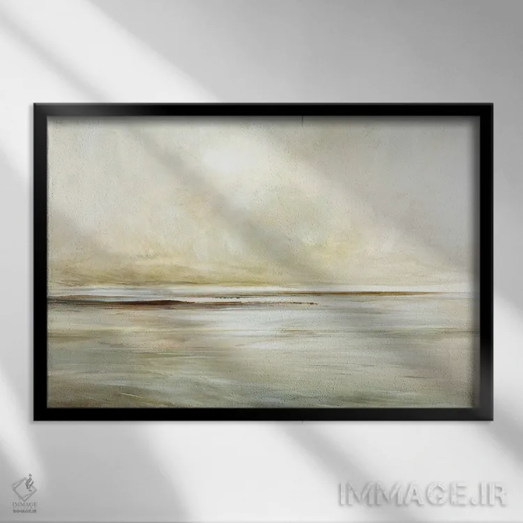 تابلو مینیمال شگفت انگیز اثر دن هابدی - نمای قابدار مشکی