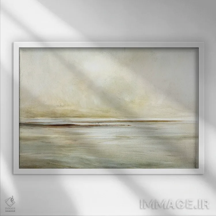 تابلو مینیمال شگفت انگیز اثر دن هابدی - نمای قابدار سفید