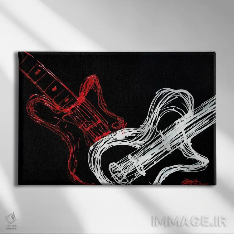 تابلو دکوراتیو طنین عشق اثر هدر آفرود - نمای روبهرو روی دیوار