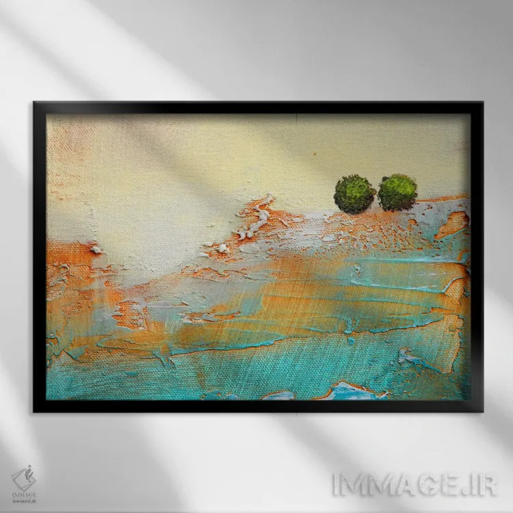 تابلو مینیمال بیا شروع کنیم اثر هدر آفرود - نمای قابدار مشکی