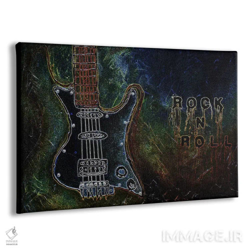 تابلو دکوراتیو راک اند رول شماره ۱ اثر هدر آفرود - نمای پرسپکتیو محصول