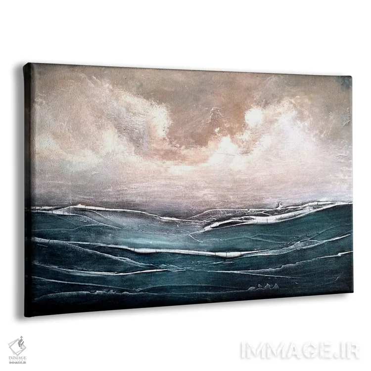تابلو انتزاعی عازم سفر دریایی شدن اثر هدر آفرود - نمای پرسپکتیو محصول