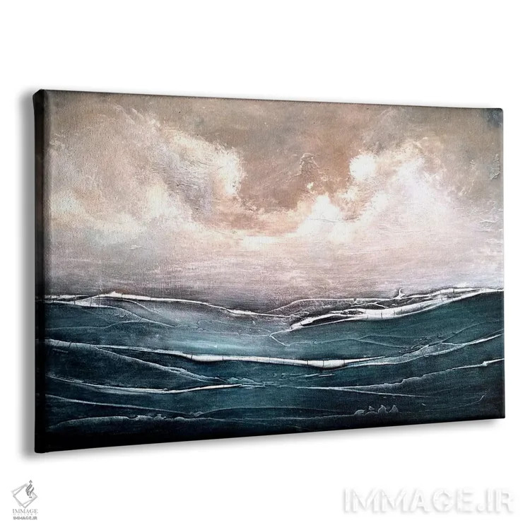 تابلو انتزاعی عازم سفر دریایی شدن اثر هدر آفرود - نمای پرسپکتیو محصول