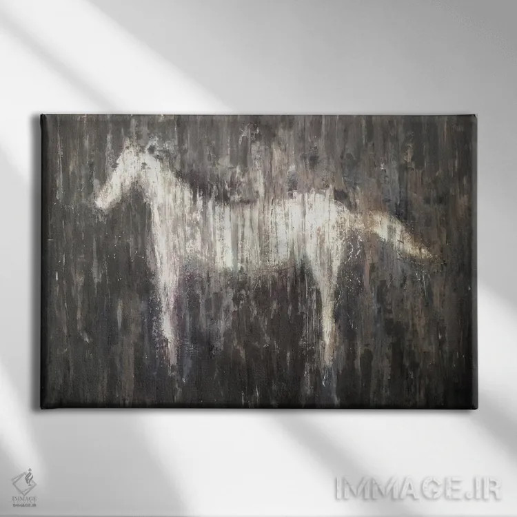 تابلو دکوراتیو کوشا اثر هدر آفرود - نمای روبهرو روی دیوار